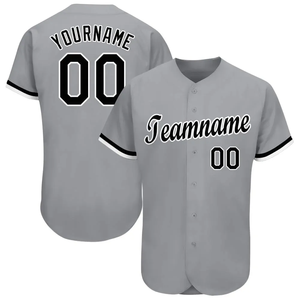 Chemise de baseball sur mesure pour homme, personnalisable, 100% polyester, anti-UV, séchage rapide, col en V, uniforme cousu - Product Image 3
