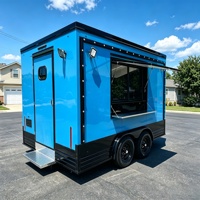 Petite remorque alimentaire mobile avec alimentation intégrée, remorque à crème glacée, chariot à hot-dogs, chariot à café, bars mobiles, mini camion alimentaire