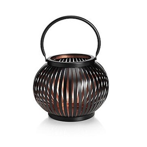 hot sale vintage style hanging black finished basket iron wire round basket <b>candle</b> <b>holder</b> for home decoration - Product Image 2