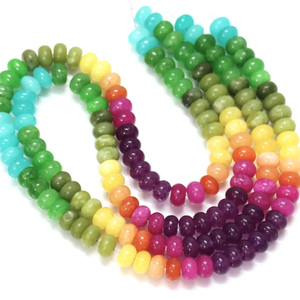 Cuentas de Cuarzo Multicolores: Piedras Preciosas Redondas Lisas de 7-8 mm, Calidad AAA - Product Image 3