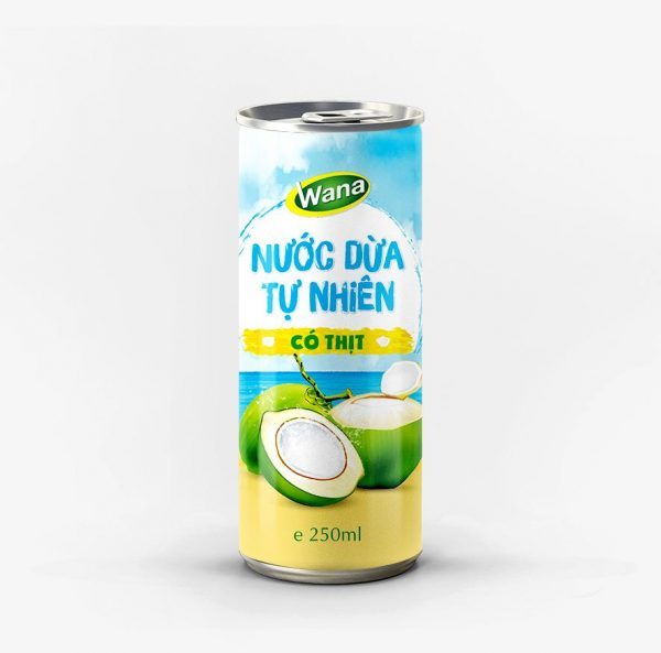 Refreshingly Fresh Canned Coconut Water for Electrolyte Balance in the Body