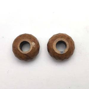 Jaspe amarillo natural 14,5mm Rondelle Big Hole Beads 5mm Drill Gemstone 13,5 Cts cuentas de agujero grande para hacer pulsera al por mayor - Product Image 2