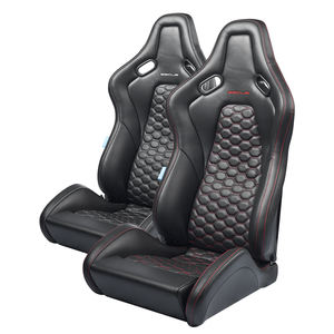 Asientos Deportivos de Coche Modificados de Lujo Personalizados Euro 621 PU, Diseño Único y Exclusivo con Costuras Decorativas - Product Image 2