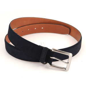 Cinturón de cuero de piel de vaca genuina con patrón sólido Cowboy Craft con aleación cuadrada para hebilla estilo formal para hombres y mujeres - Product Image 4