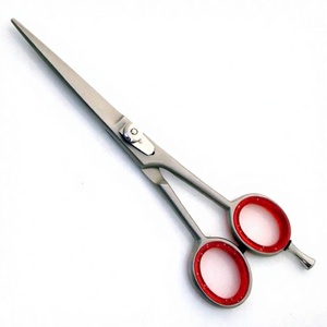 Ciseaux de coiffure professionnels en acier inoxydable, faits à la main, à marque privée, droits, de 6 pouces, pour droitiers, à pointe arrondie, les meilleurs - Product Image 1