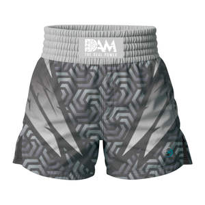 Custom Designed Men's MMA Fight <b>Shorts</b> Embroidered Floral Technics Ruffles <b>Decoration</b> Worsted Kickboxing Grappling Training Wear - Product Image 1