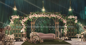 Fondo de pared de vela de lujo, escenario para noches musicales, el mejor Tema paquistaní, decoración de escenario de boda, paredes de velas de escenario de moda - Product Image 4