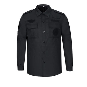 Camisa de Manga Larga de Poliéster Elástico para Guardias de Seguridad con Pantalones Cargo, Uniformes de Trabajo de Verano, MOQ Bajo, Chaquetas de Seguridad con Camuflaje - Product Image 1
