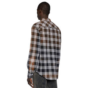 Chemise à carreaux de meilleure qualité Chemise à carreaux vierge personnalisée directement de l'usine Chemise à carreaux pour hommes fabriquée au Pakistan sur mesure - Product Image 6