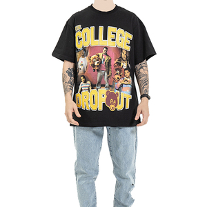 T-shirt en toile personnalisé imprimé, motif uni, respirant, 100% coton, tissé, confortable pour homme, 180g, en solde - Product Image 3