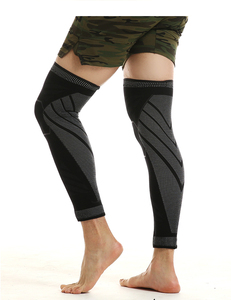 สนับเข่าแบบยาว ป้องกันการลื่นไถล พร้อมการป้องกันขั้นสูง ช่วยยืดความยาว  ผ้าพันรัดขาแบบยาว  กระชับเข่า  สำหรับวิ่งและเล่นกีฬา ให้ความอบอุ่น ยืดหยุ่น - Product Image 3