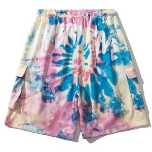 Shorts Deportivos Sin Costuras con Degradado Tie Dye para Mujer, Shorts de Pilates de Secado Rápido con Efecto Push-Up, Leggings Cortos de Cintura Alta para Correr - Product Image 3