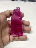 Laborgezüchteter rosa Saphir Rohstein, synthetischer Korund, Facettierqualität, Edelsteinschleifen, Lapidary, Flammenfusion, Boule