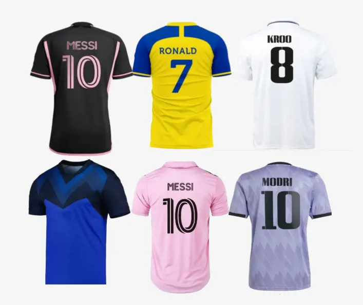 Hete Verkoop 2023 Paarse Thaise Kwaliteit Shirt Uit Voetbal Jersey