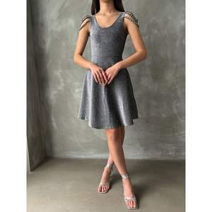 Robes de cocktail en gros Topshow Silver Glitter - Product Image 3