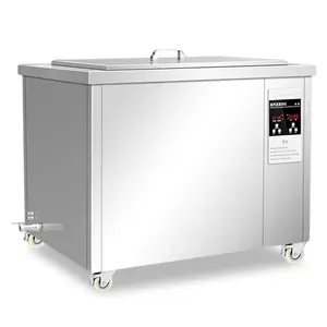 Nettoyeur à ultrasons industriel 108L double réservoir machine de nettoyage à ultrasons pour le lavage, le séchage, le dégraissage et le détartrage