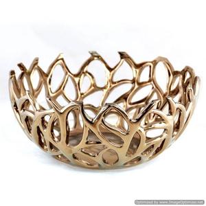 Nouveau dernier modèle de conception en aluminium Table Ware décoration bol de fruits en gros gris couleur bol de service à des prix raisonnables - Product Image 3