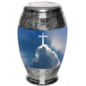 Urnas de cremación cruzadas para cenizas de adultos, recuerdo XL grande o pequeño de urnas para cenizas humanos - Product Image 1