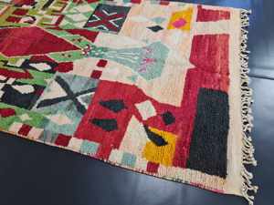 Best Quality Artistic Boujaad <b>Rug</b> Abstract Authentic Moroccan Handmade Berber Carpet Bohemian Wool <b>Rugs</b> <b>For</b> Large Living Room - Product Image 6