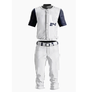 Ropa de béisbol y softbol, camisa elegante cubierta con botón, venta al por mayor, uniforme de equipo de Jersey de béisbol en blanco de Benefit Enterprises - Product Image 1