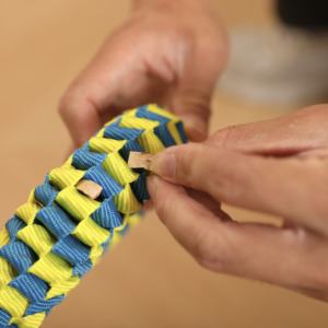 Jouets pour animaux de compagnie tressés-Style beignet, jouets pour animaux de compagnie résistants flexibles tissés à la main durables et non toxiques pour chiens et nettoyage des dents. - Product Image 2