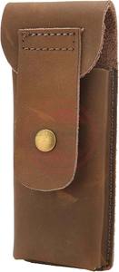 Pochette de rasoir professionnelle en gros \ pochette de protection en cuir pour rasoir de sécurité portable avec fermeture à bouton - Product Image 4