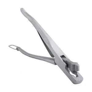 Construcción de alicates de corte de orejas con corte de flores con muesca de corte limpio afilado 1 "de longitud 8" herramientas veterinarias fabricadas por Shu & Co - Product Image 4