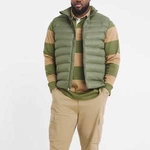 Chaleco acolchado personalizado para hombre, calentador corporal de invierno, cuello alto, sin mangas, de algodón, para clima frío. - Product Image 3