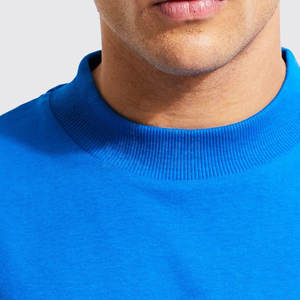 T-shirt ample en coton 100% de haute qualité, couleurs personnalisables, motif uni, tissu tricoté, vêtement décontracté - Product Image 3