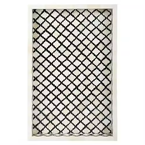 Bandeja de Servir de Alta Calidad con Diseño Elegante, Incrustaciones de Hueso, Moderna, Duradera, Color Personalizado, para Hogar, Hotel, Restaurante, Decoración Navideña - Product Image 2