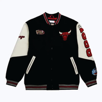 Nouvelle veste de baseball unisexe tendance, grande taille, en laine, col rond, en cuir véritable enduit, réversible, écologique, imperméable, séchage rapide
