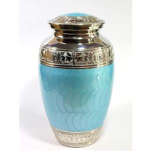 โกศใส่เถ้ากระดูกสำหรับผู้ใหญ่ทำจากอะลูมิเนียมเคลือบสีเงินสำหรับใส่เถ้ากระดูกผู้ใหญ่แบบยุโรป - Product Image 1