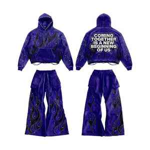 Trajes Deportivos Casuales de Invierno para Hombre de Primera Calidad, Más Vendidos, Ecológicos, de Color Sólido, 100% Algodón, Transpirables, Cómodos y de Secado Rápido - Product Image 3