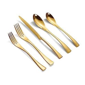 Ensemble de couverts en métal professionnel, idéal pour les cuisines de restauration commerciale, les restaurants, les hôtels, les maisons, performance robuste - Product Image 2