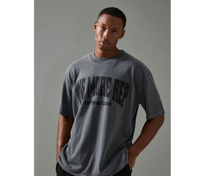 Men's Active <b>One</b> More Rep Oversized Over-Dye <b>T</b>-<b>Shirt</b> Baggy Drop Shoulder <b>T</b>-<b>Shirts</b> Breathable Made in Pakistan - Product Image 1