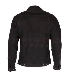 Vêtements de sport de course pour hommes de qualité supérieure Veste lourde respirante en jean d'été de couleur unie vintage - Product Image 6