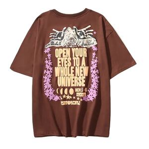 2024 Custom Summer 100% Cotton for Puff Print <b>Shirt</b> for <b>Men</b> Loose Fit with Heavyweight 230gsm Short Sleeve <b>Pocket</b> Tshirt - Product Image 2