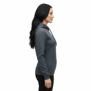 Blank Charcoal <b>Grey</b> Hoodie for Printing Premium Quality Fleece Pullover Women Urban Streetwear Hoodie High GSM Cotton <b>Sweatshirt</b> - Product Image 4