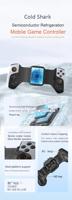 Manette de jeu mobile rétractable 2-en-1 avec moteur de vibration et dissipateur thermique semi-conducteur pour NS Switch, Android, iOS, PC