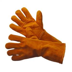 Vente chaude hommes en cuir de vachette fendu gants de soudage Anti-chaleur étincelle protection lutte contre l'incendie vêtements de sécurité réfléchissants - Product Image 1