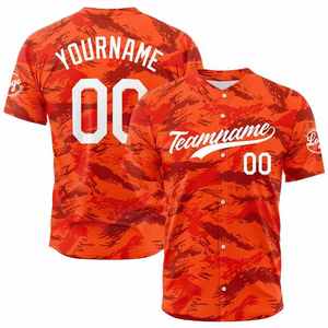 Camiseta de béisbol personalizada con opciones de personalización completas que incluyen logotipos sublimados, colores de equipos y números de jugadores personalizados - Product Image 1