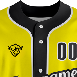 Custom Baseball Jersey <b>Button</b> <b>Up</b> <b>Short</b> <b>Sleeve</b> Team Uniform Gradient Print Breathable Quick Dry Polyester Athletic Sports <b>Shirt</b> - Product Image 5