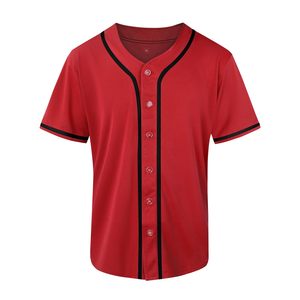 T-shirt à boutons pour hommes Baseball Jersey pour hommes Softball Hip Hop Sports Active T-shirt pour hommes DDP Shipping - Product Image 2