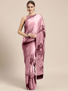 Collection de saris de mariage traditionnels pour adultes Saree numérique en Georgette lourde et shari occidental pour femmes et filles - Product Image 2