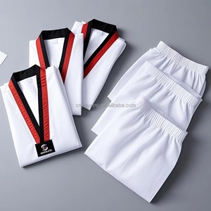 Venta al por mayor de alta calidad ligero personalizable artes marciales Taekwondo uniforme Dobok Kimono tela transpirable - Product Image 6