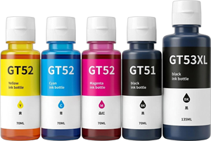 Botella de Tinta Compatible Cocolor GT52 GT53XL para <span class=keywords><strong>Impresora</strong></span> HP <span class=keywords><strong>Smart</strong></span> <span class=keywords><strong>Tank</strong></span> 511 <span class=keywords><strong>515</strong></span> 516 518 519 530 531 5810 5820, Recarga de Tinta - Product Image 2