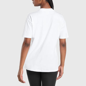 Vente en gros 100% coton surdimensionné femmes T-Shirt personnalisé DTG imprimé Logo Appliques écologique été décontracté col rond régulier - Product Image 3