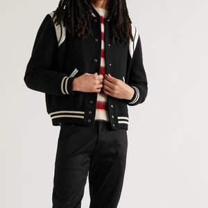 New Best High Quality Winter Unisex Varsity Jackets Eco-Friendly Breathable <b>Wool</b>/Leather Sleeves Comfortable Durable High Street - Product Image 5