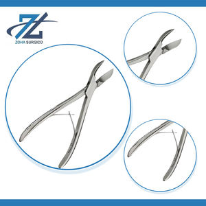Forceps à os Ward légèrement inclinés, plats, 180 mm de long, manuels, chirurgicaux, en acier inoxydable, réutilisables, certifiés CE, pour chirurgie générale - Product Image 4