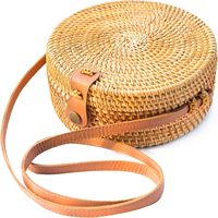 Sac en rotin pour femmes à la mode prêt à l'exportation